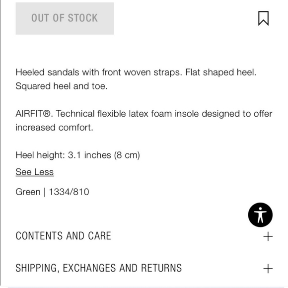 Zara green heeled woven sandals high heels - Picture 7 of 7